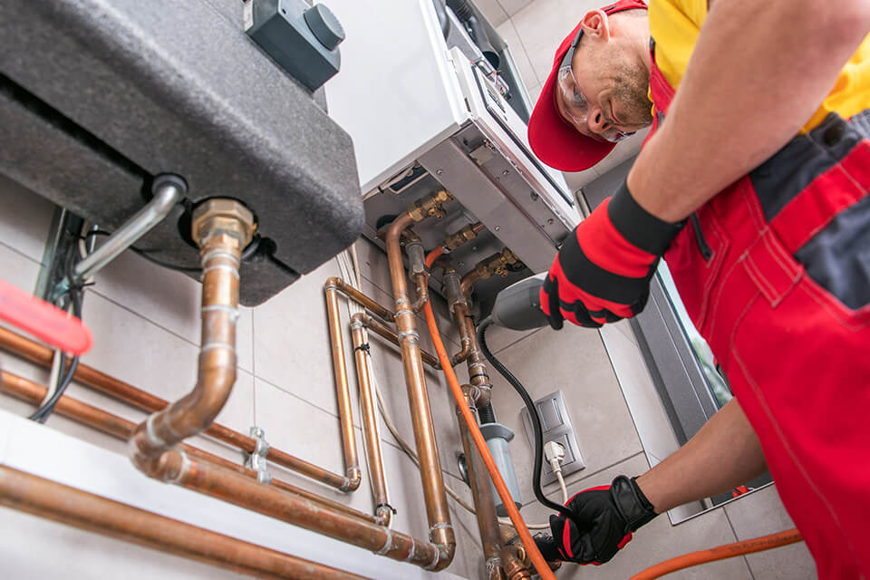 Gas line leak detection and repair by South County Mechanical